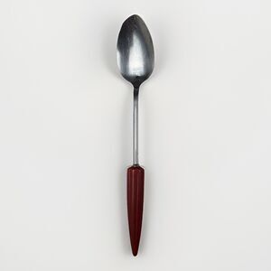 Vintage Large Androck Spoon Red Bullet Bakelite Kitchen Utensil